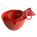 Red Melamine Measuring Spoon Set